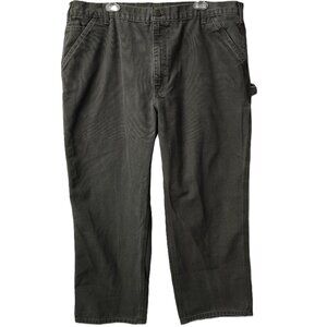 Carhartt Dungaree Fit Carpenter Pants 42 x 29 Men Green Duck Cargo Retro B11 MOS